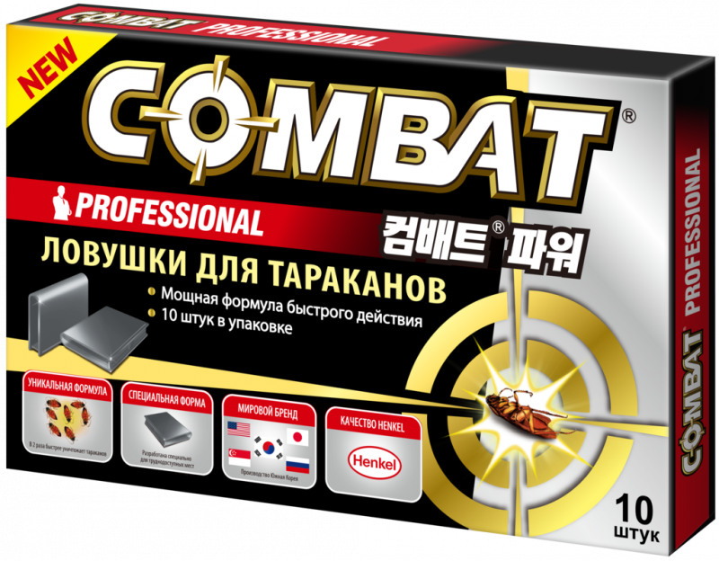 Ловушки COMBAT Professional инсектицид от тараканов Ловушки COMBAT Professional инсектицид от тараканов