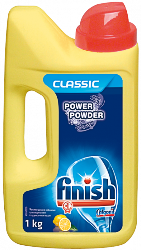 Порошок для посудомоечной машины FINISH Power Powder Лимон, 1кг Порошок для посудомоечной машины FINISH Power Powder Лимон, 1кг