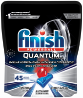 Капсулы для посудомоечной машины FINISH Quantum Ultimate, 45шт