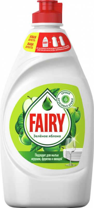 Средство для мытья посуды FAIRY Зеленое яблоко, 450мл Средство для мытья посуды FAIRY Зеленое яблоко, 450мл