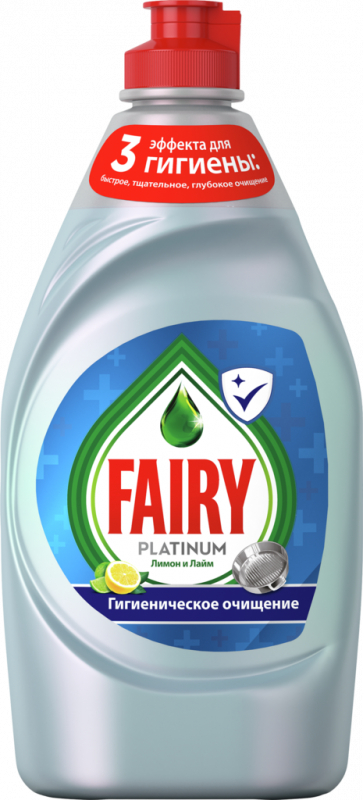 Средство для мытья посуды FAIRY Platinum Лимон и лайм, 430мл Средство для мытья посуды FAIRY Platinum Лимон и лайм, 430мл