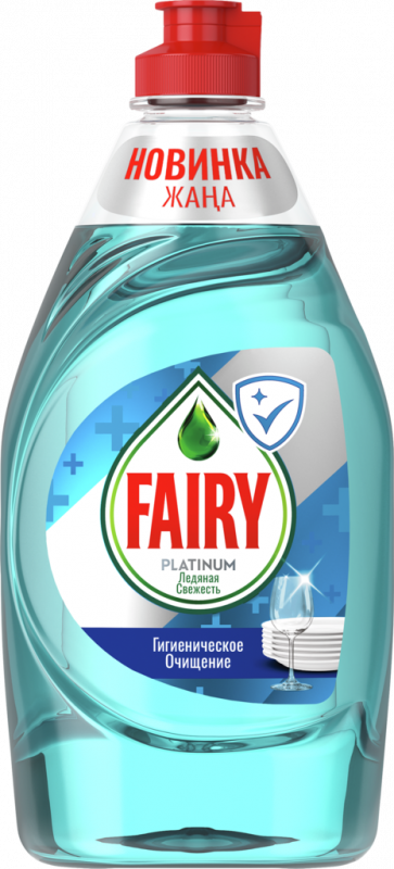 Средство для мытья посуды FAIRY Platinum Ледяная свежесть, 430мл Средство для мытья посуды FAIRY Platinum Ледяная свежесть, 430мл