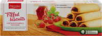 Печенье сдобное PRESTIGE с начинкой с клубникой, 155г