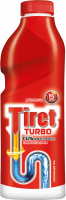 Гель для удаления засоров в канализационных трубах TIRET Turbo, 1л