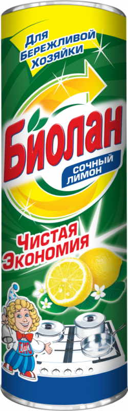 Порошок для чистки БИОЛАН Сочный лимон, 400г Порошок для чистки БИОЛАН Сочный лимон, 400г