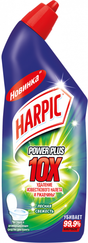 Средство дезинфицирующее для туалета HARPIC Power Plus Лесная свежесть, 450мл Средство дезинфицирующее для туалета HARPIC Power Plus Лесная свежесть, 450мл