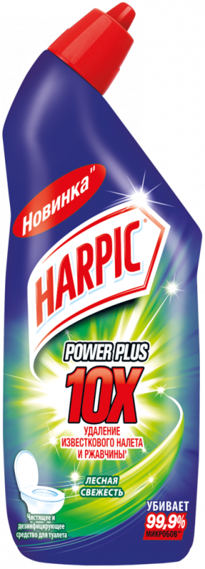 Средство дезинфицирующее для туалета HARPIC Power Plus Лесная свежесть, 700мл Средство дезинфицирующее для туалета HARPIC Power Plus Лесная свежесть, 700мл