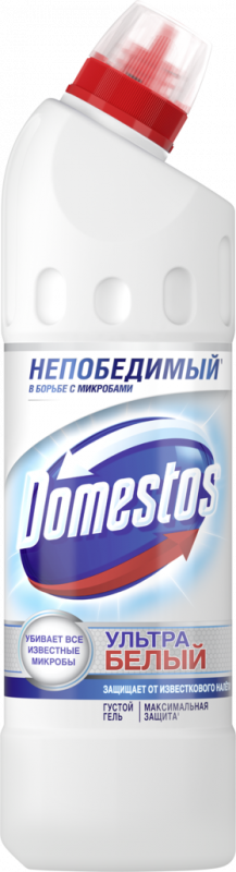 Средство для чистки туалета DOMESTOS Эксперт сила 7 Ультрабелый, 500мл