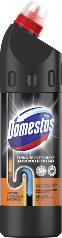 Средство для устранения засоров в трубах DOMESTOS, 750мл