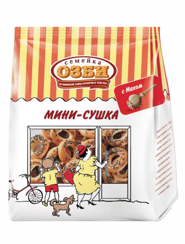 Мини-сушки СЕМЕЙКА ОЗБИ с маком, 150г Мини-сушки СЕМЕЙКА ОЗБИ с маком, 150г