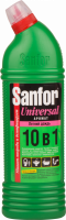 Средство для туалета, ванной и кухни SANFOR 10в1 Universal Летний Дождь, антимикробное с хлором, 1кг