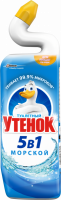 Средство для чистки унитаза ТУАЛЕТНЫЙ УТЕНОК 5в1 Морской, 900мл