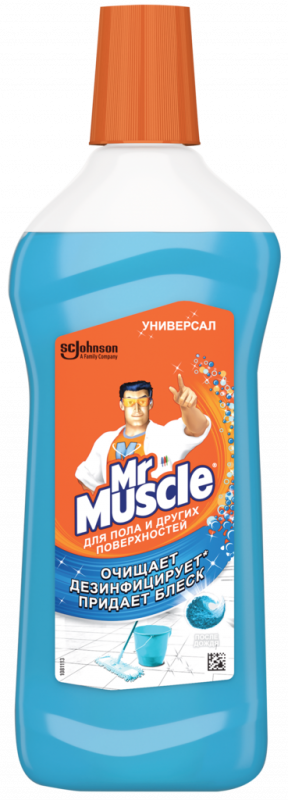 Средство для мытья полов и других поверхностей МИСТЕР МУСКУЛ Универсал После дождя, 500мл Средство для мытья полов и других поверхностей МИСТЕР МУСКУЛ Универсал После дождя, 500мл