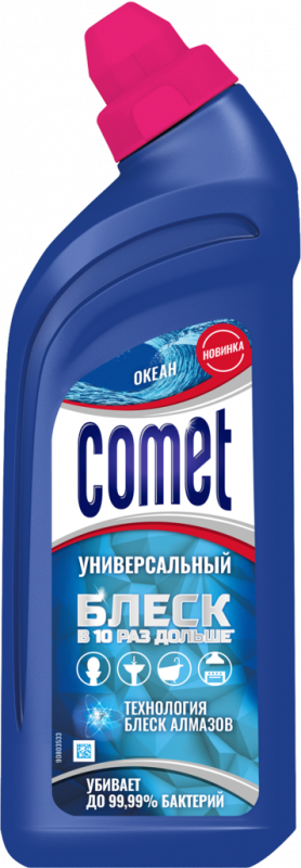 Гель для чистки COMET Океанский Бриз универсальный, 450мл Гель для чистки COMET Океанский Бриз универсальный, 450мл