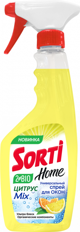 Средство SORTI Home Цитрус Mix для мытья стекол, окон и зеркал Средство SORTI Home Цитрус Mix для мытья стекол, окон и зеркал