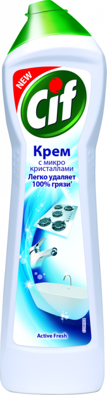 Крем для чистки CIF Актив Фреш, 500мл