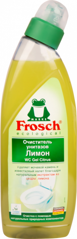 Очиститель для унитазов FROSCH Лимонный, 750мл