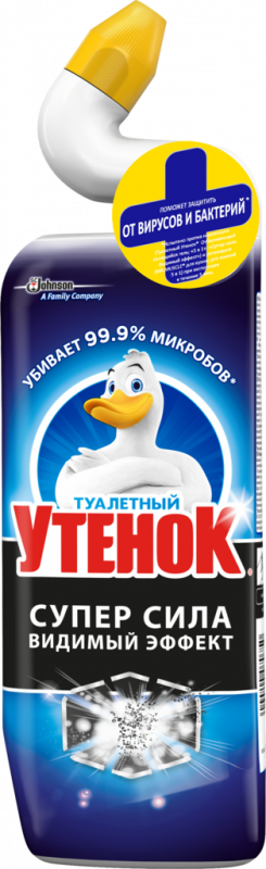 Средство для чистки унитаза ТУАЛЕТНЫЙ УТЕНОК Видимый Эффект, 900мл Средство для чистки унитаза ТУАЛЕТНЫЙ УТЕНОК Видимый Эффект, 900мл