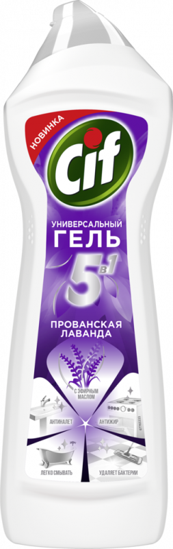 Гель чистящий для всех поверхностей CIF Прованская лаванда, 750мл