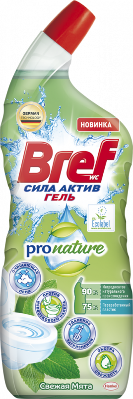 Средство чистящее для унитаза BREF Сила Актив Гель про нейчер Средство чистящее для унитаза BREF Сила Актив Гель про нейчер