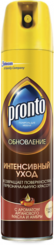 Полироль для мебели PRONTO с аргановым маслом, 250мл