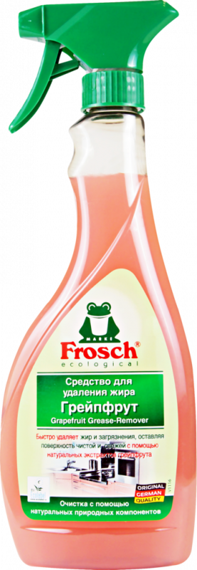 Средство для удаления жира FROSCH с экстрактом грейпфрута, 500мл Средство для удаления жира FROSCH с экстрактом грейпфрута, 500мл