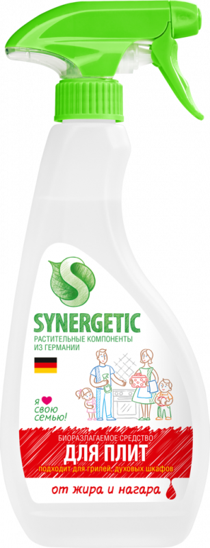 Средство для удаления жира и нагара SYNERGETIC биоразлагаемое, 500мл