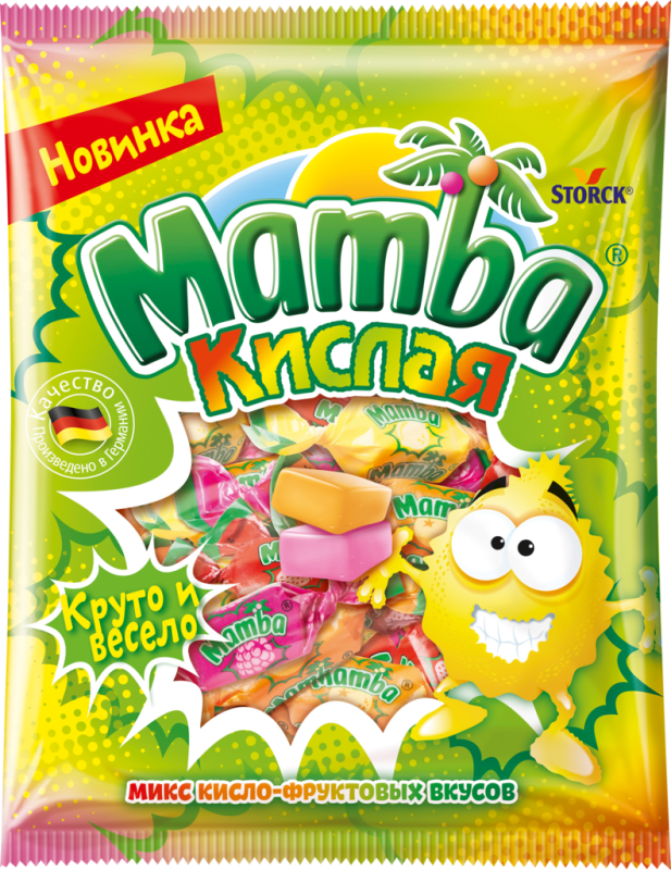 Конфеты жевательные MAMBA Кислая, 70г