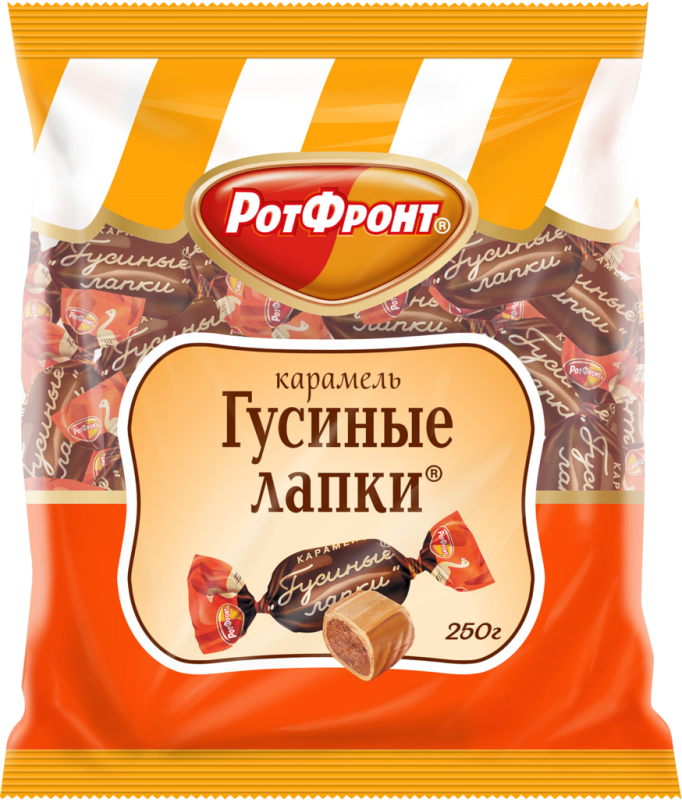 Карамель РОТ ФРОНТ Гусиные лапки, 250г Карамель РОТ ФРОНТ Гусиные лапки, 250г