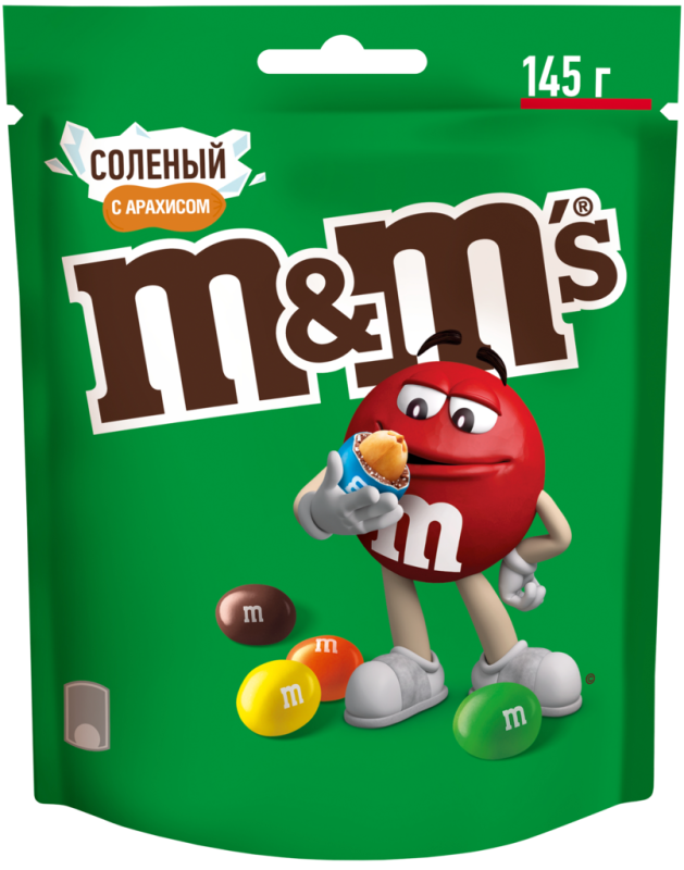 Драже M&M'S Соленый арахис, 145г Драже M&M'S Соленый арахис, 145г