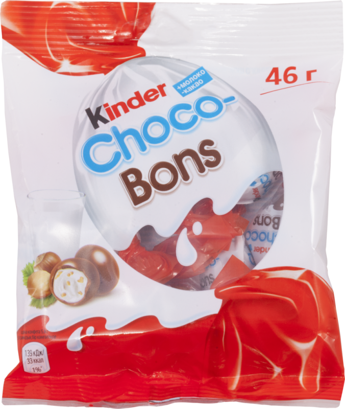 Конфеты KINDER Schoko-bons с молочно-ореховой начинкой, 46г Конфеты KINDER Schoko-bons с молочно-ореховой начинкой, 46г