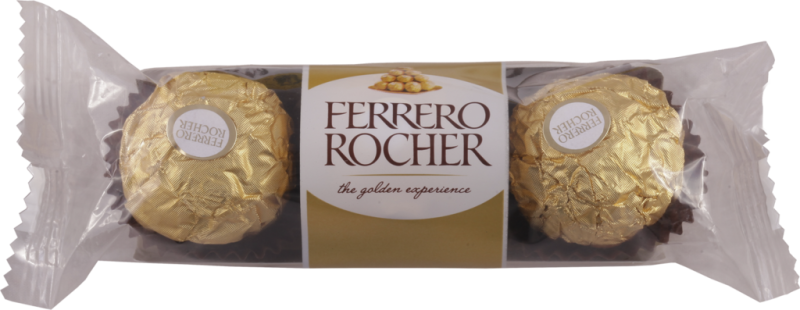 Конфеты FERRERO ROCHER из молочного шоколада с кремовой начинкой, 38г