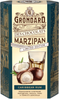 Конфеты GRONDARD Марципановые с кокосовой начинкой и ромом, 140г