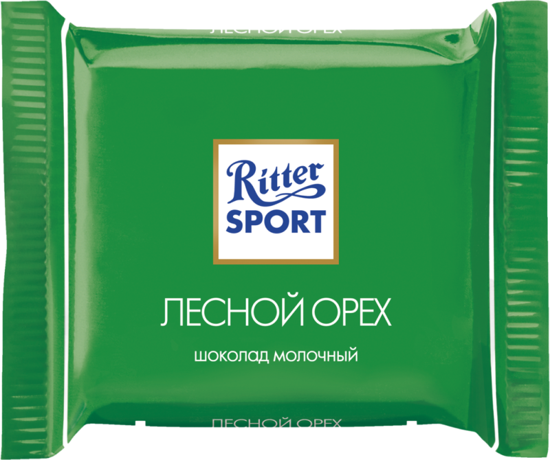 Шоколад молочный RITTER SPORT Лесной орех с обжаренным орехом лещины, весовой Шоколад молочный RITTER SPORT Лесной орех с обжаренным орехом лещины, весовой