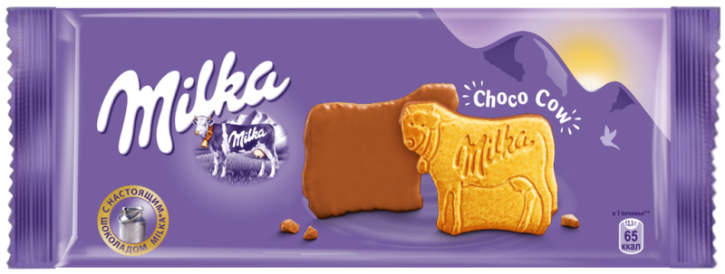 Печенье MILKA Choco Cow глазированное молочным шоколадом, 200г Печенье MILKA Choco Cow глазированное молочным шоколадом, 200г