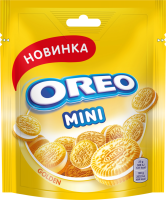 Печенье OREO Mini Golden с начинкой с ванильным вкусом, 100г