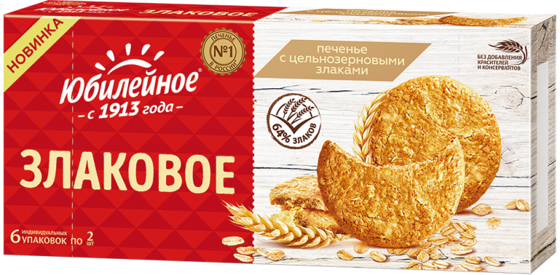 Печенье ЮБИЛЕЙНОЕ Злаковое, 171г Печенье ЮБИЛЕЙНОЕ Злаковое, 171г