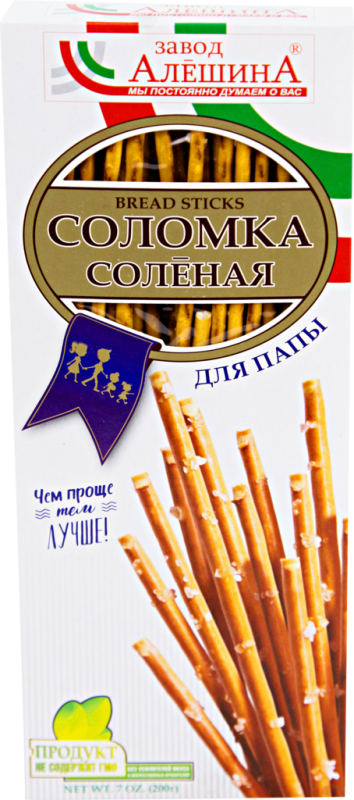 Соломка ЗАВОД АЛЕШИНА Для меня соленая, 200г Соломка ЗАВОД АЛЕШИНА Для меня соленая, 200г