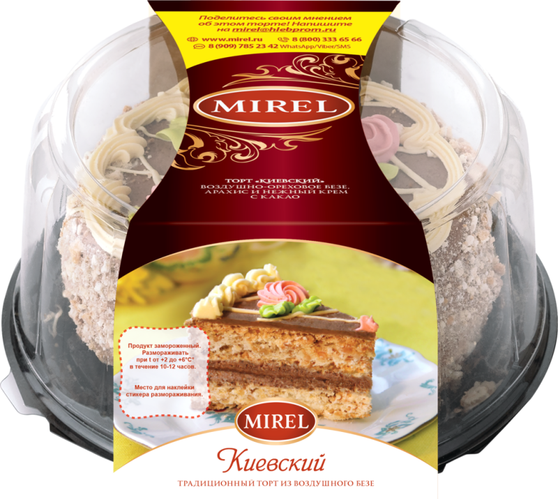 Торт MIREL Киевский, 600г