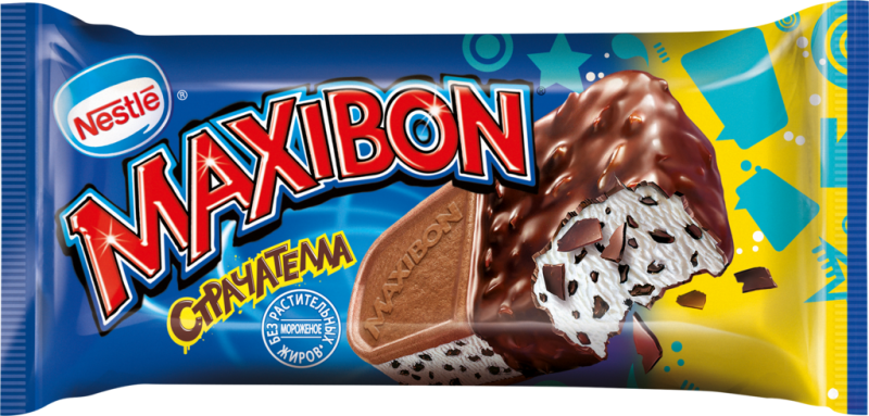 Мороженое MAXIBON Страчателла без змж, сэндвич, 140мл Мороженое MAXIBON Страчателла без змж, сэндвич, 140мл