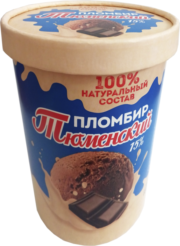 Мороженое ТЮМЕНСКИЙ ПЛОМБИР Пломбир шоколадный 15%, без змж, ведро, 400г Мороженое ТЮМЕНСКИЙ ПЛОМБИР Пломбир шоколадный 15%, без змж, ведро, 400г