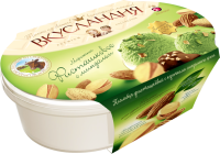 Мороженое АЙСБЕРРИ Вкусландия Фисташковое с миндалем 12%, без змж, контейнер, 450г
