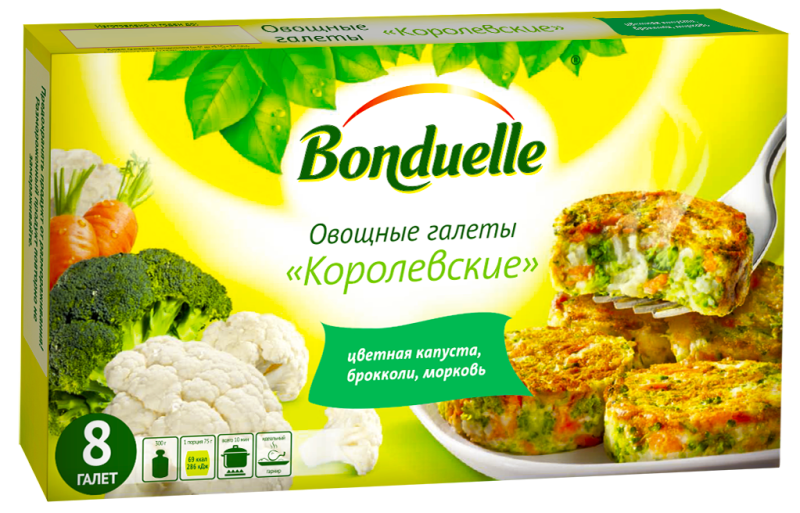 Галеты овощные BONDUELLE Королевские, 300г Галеты овощные BONDUELLE Королевские, 300г