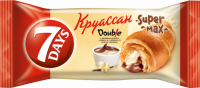 Круассан 7DAYS Super Max Double с двойным кремом какао и ваниль, 110г