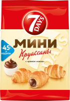 Круассаны 7DAYS Mini с кремом какао, 105г