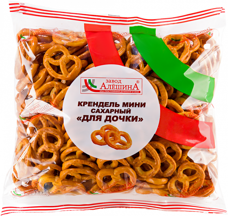 Крендель ЗАВОД АЛЕШИНА Для дочки, мини, сахарный, 200г