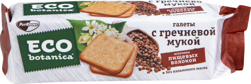 Галеты ECO-BOTANICA с гречневой мукой, 160г Галеты ECO-BOTANICA с гречневой мукой, 160г