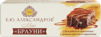 Брауни Б.Ю. АЛЕКСАНДРОВ с грецким орехом и карамелью, без змж, 40г