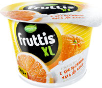 Йогурт FRUTTIS Апельсин и ната де коко 4,3%, без змж, 180г