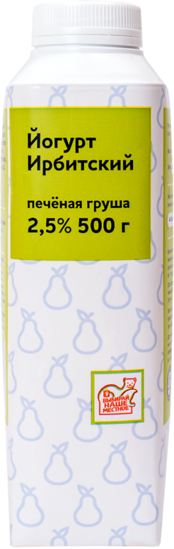 Йогурт питьевой ИРБИТСКИЙ Печеная груша 2,5%, без змж, 500г Йогурт питьевой ИРБИТСКИЙ Печеная груша 2,5%, без змж, 500г